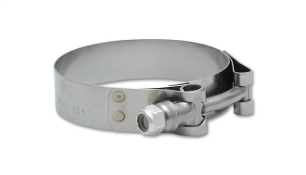 Vibrant SS T-Bolt Clamps Pack of 2 Size Range: 1.25in to 1.60in O.D. For use with 1in I.D. couplings Supply - Image 2