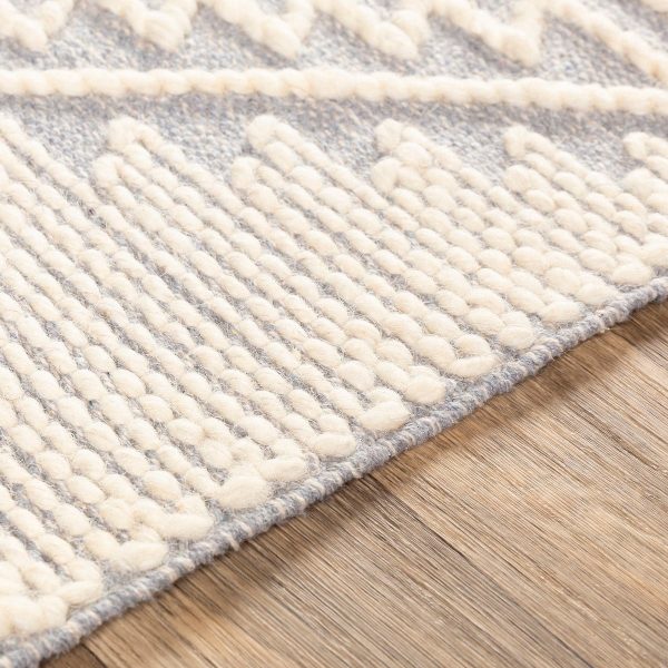 SIMI WOOL + COTTON TEXTURED FLATWEAVE: GRAY Fashion - Image 3